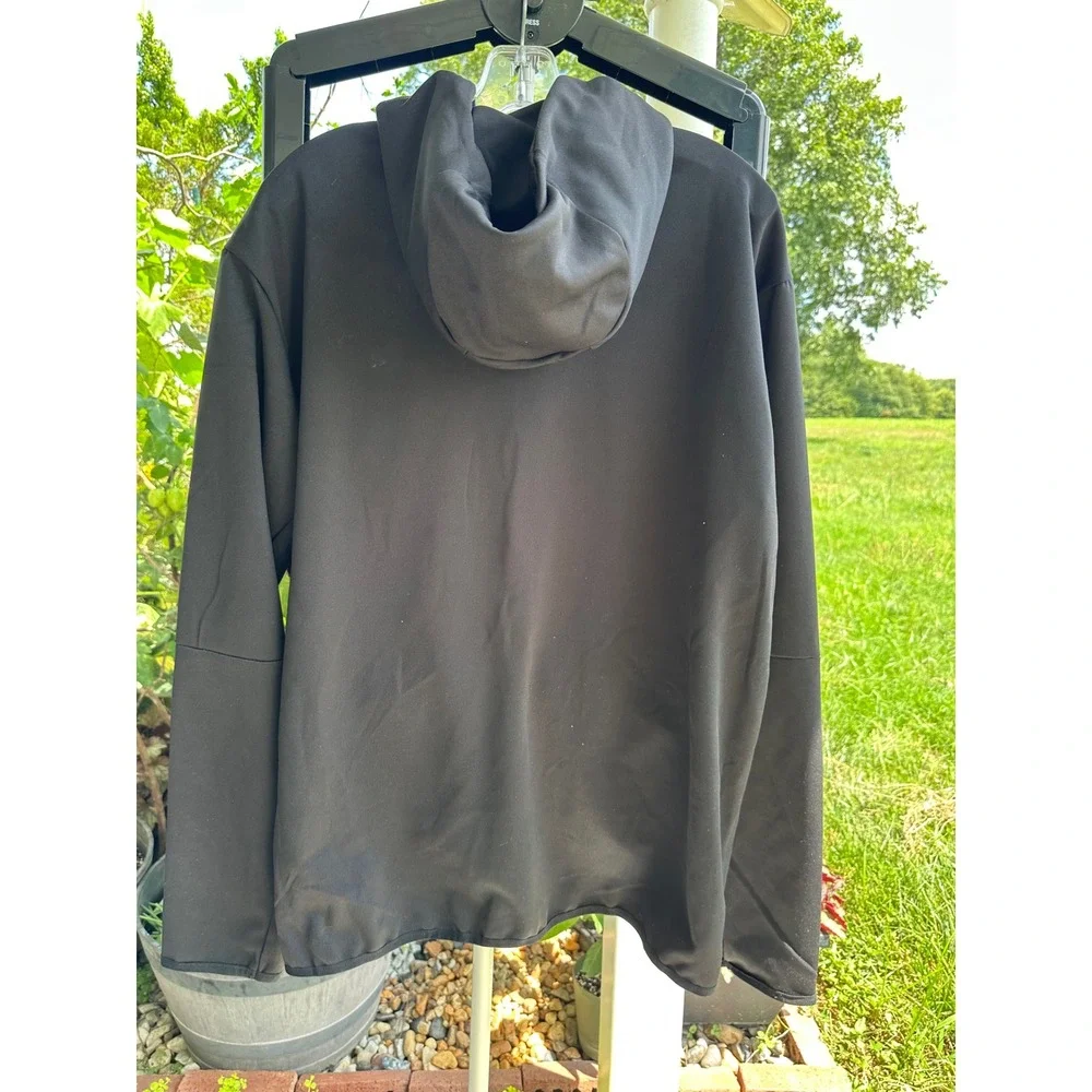 Men's Tech Fleece Full Zip Hoodie Black Jacket Bonded Pocket CU4489-010‎